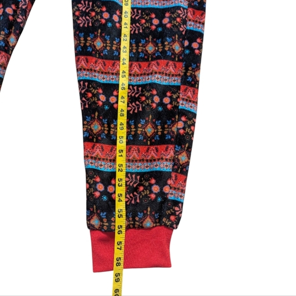 Natural Life Fleece One Piece Pajama Jumpsuit Loungewear Size Medium - Picture 6 of 8